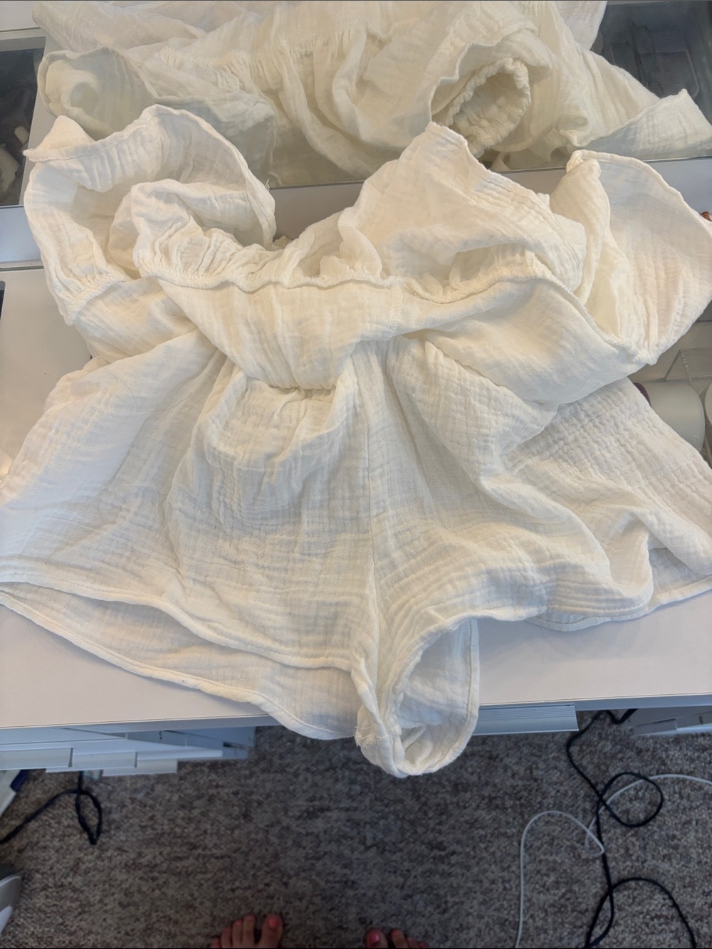 Ocean Drive White Tiered Ruffle Skirt for Girls - Picture 3 of 7